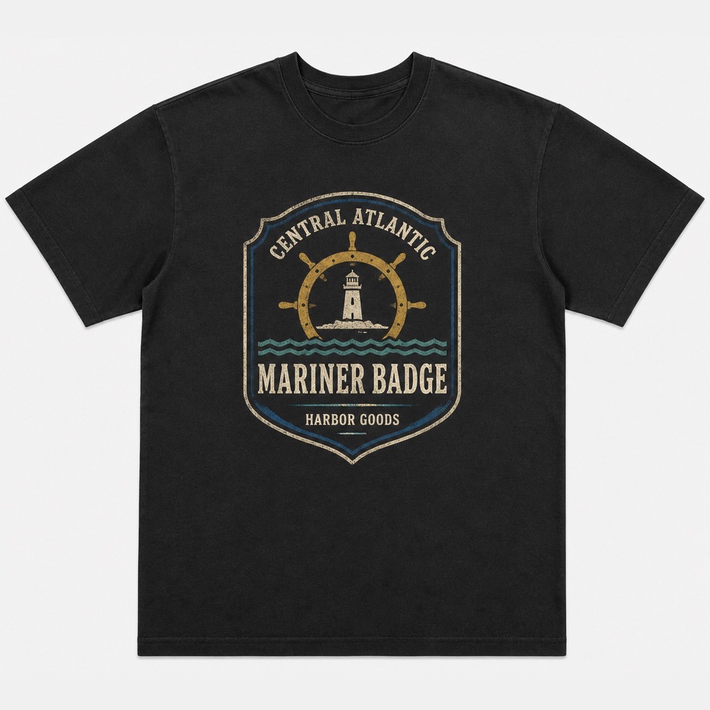 Central Atlantic Mariner Badge Tee